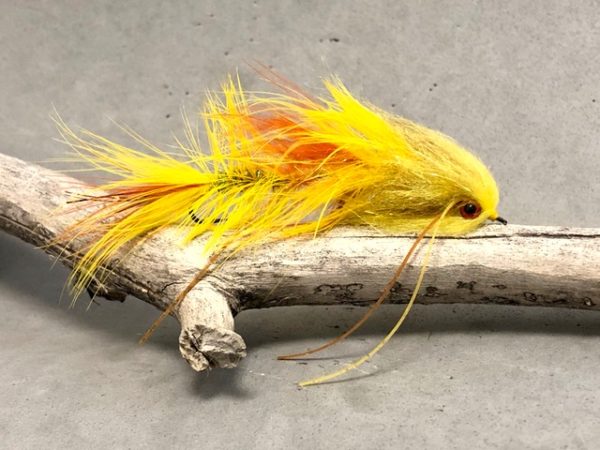 Flat Brim Flies Streamers - El Gato yellow