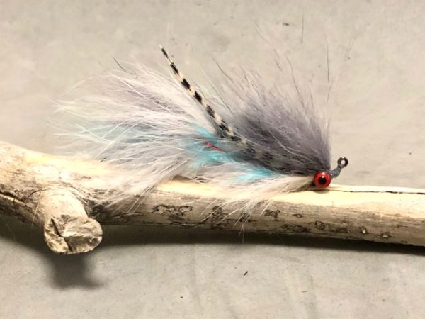 Flat Brim Flies Streamers - Trouser Clouser 60 degree gray